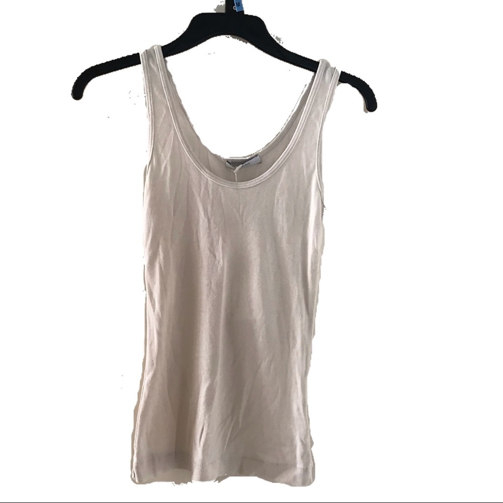 George Loves by Nordstrom Ribbed Tank Top (White)